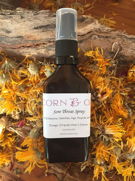 Sore Throat Spray - Ballarat Best - Acorn and Oak Apothecary