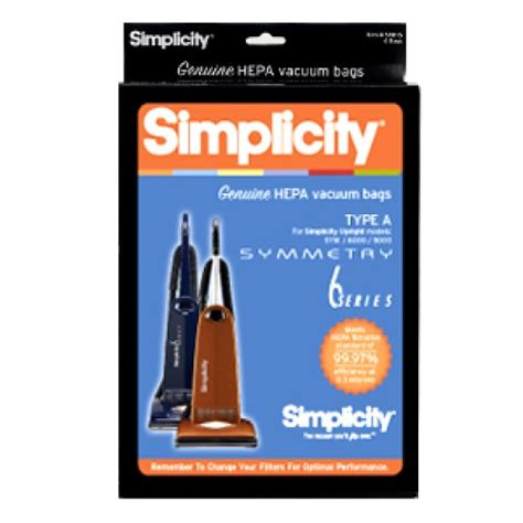 Simplicity TYPE A HEPA Media Bags (SAH-6) | A to Z Vacuum