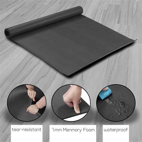 Ainfox 8'x5' Extra Large Exercise Yoga Mat Home Gym Floor Workout Mats High Density Non-Slip ...