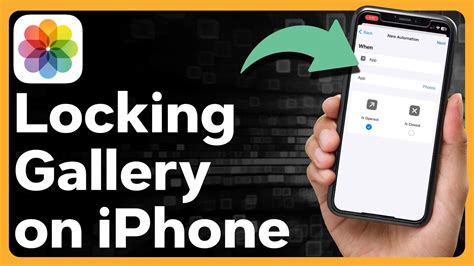 How To Lock Gallery On iPhone - YouTube