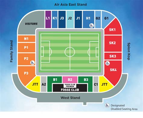 King Power Stadium Seating Plan - Seating plans of Sport arenas around ...