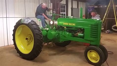 1947 Model "B" John Deere Start - YouTube