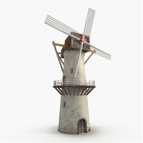 3d model wind windmill