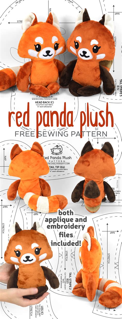 Free Pattern Friday! Red Panda Plush – Sew Desu Ne?