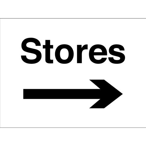 Stores Arrow Right Signs - from Signs UK