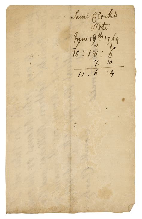 John Adams Autograph Document Signed (1764) | RR Auction