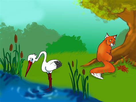 The Fox and the Stork - Children Story by Tales with GiGi