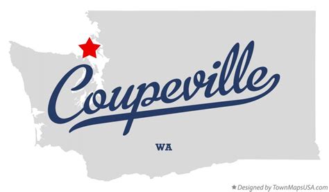 Map of Coupeville, WA, Washington