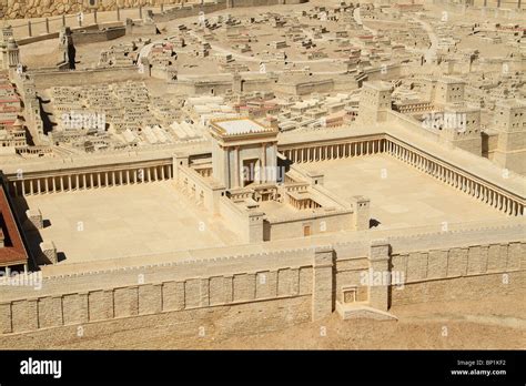 Israel, Jerusalem, the Model of Jerusalem in the Second Temple Period at the Israel Museum Stock ...