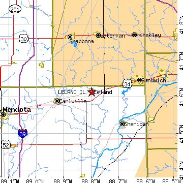 Leland, Illinois (IL) ~ population data, races, housing & economy