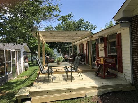 Pergola & deck | Deck with pergola, Pergola, Outdoor decor