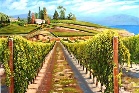 Ron Unruh Art Blog: D'Angelo Estate Vineyard Painting