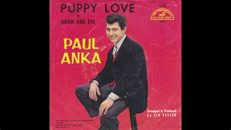 Puppy Love - Paul Anka (1960) - YouTube