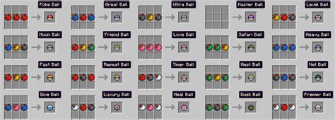 Crafting Recipes - Pixelmon Server