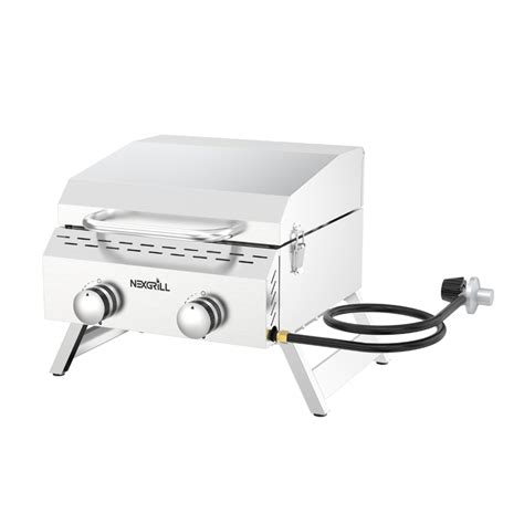 2-Burner Stainless Steel Portable Propane Gas Grill | Nexgrill