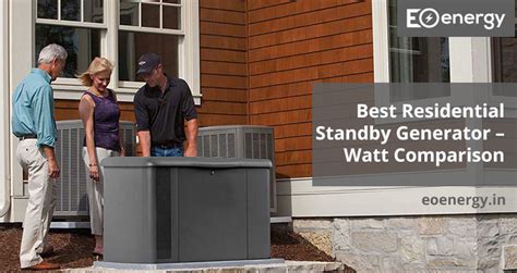 Best Residential Standby Generator - Watt Comparison - EOEnergy