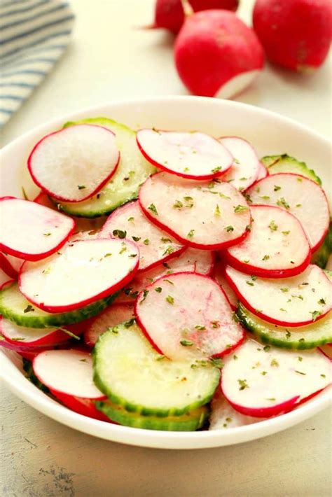 Quick Radish Salad - Crunchy Creamy Sweet