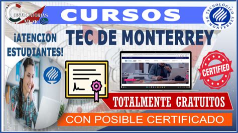 ≫ Estos son los Cursos Tec de Monterrey 2023-2024 que ofrecen a sus estudiantes ¡Adquieres ...