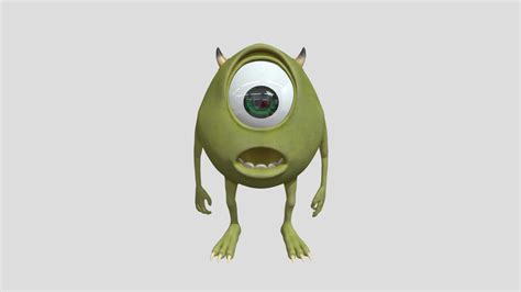 Mike Wazowski Monsters Inc. - 3D model by guilherrs [263f034] - Sketchfab