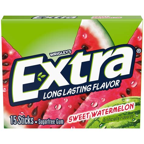 EXTRA Sweet Watermelon Sugarfree Chewing Gum, 15-Stick Single Pack | EXTRA®