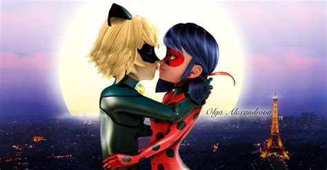 Ladybug Kissing Cat Noir Wallpapers - Wallpaper Cave