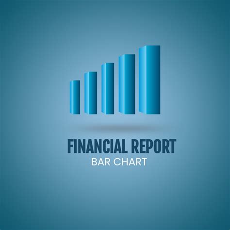 Financial Report Bar Chart Logo Template - Edit Online & Download Example | Template.net
