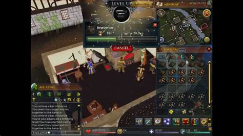 Runescape Smithing Guide 1-15 - YouTube