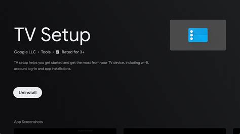 What is the Google TV Setup app on my Android TV? Just got an update on ...