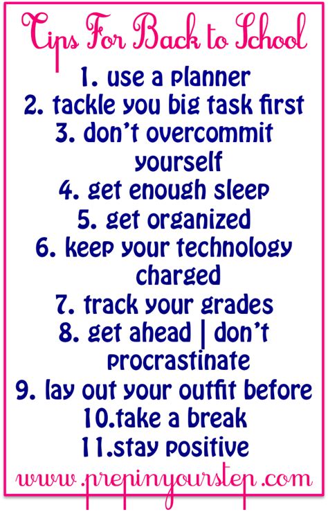 Prep In Your Step: Back To School Tips