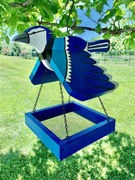 Blue Jay Feeder - Etsy | Homemade bird feeders, Blue jay bird feeder ...