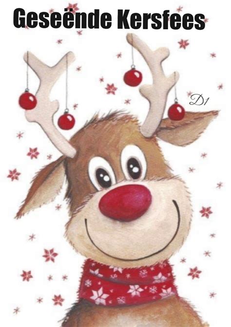 Geseënde Kersfees | Christmas drawing, Christmas deer, Christmas art