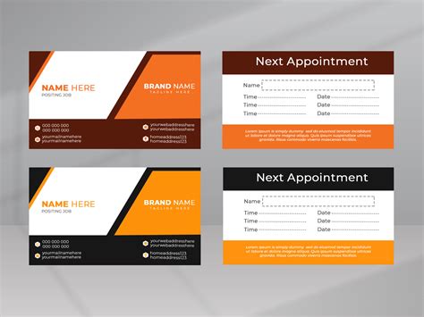 Appointment Card Business Design Graphic by VMSIT · Creative Fabrica