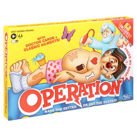 Operation Board Game, for 1 or More Players, Includes Activity Sheet, for Ages 6 and up ...