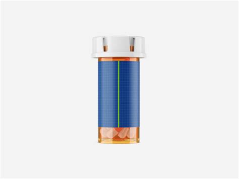 Orange Pill Bottle Mockup - Mockup World