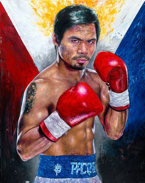 Manny Pacquiao Fight Of the Century Painting by Paul Daniels | Saatchi Art