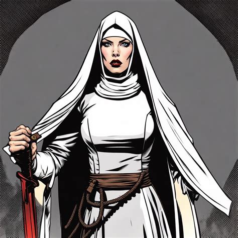 warrior nun comic book style - AI Generated Artwork - NightCafe Creator