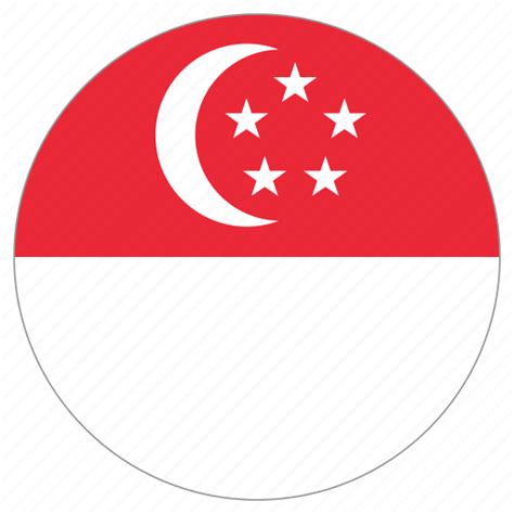 Circle, country, flag, singapore icon - Download on Iconfinder