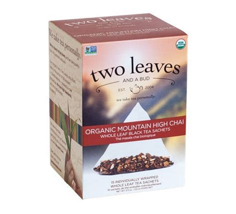 Two Leaves and A Bud Organic-Mountain High Chai Tea Bags-TikiHutCoffee ...