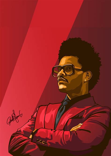 'The Weeknd After Hours' Poster, picture, metal print, paint by PAUL DIPRE | Displate | The ...