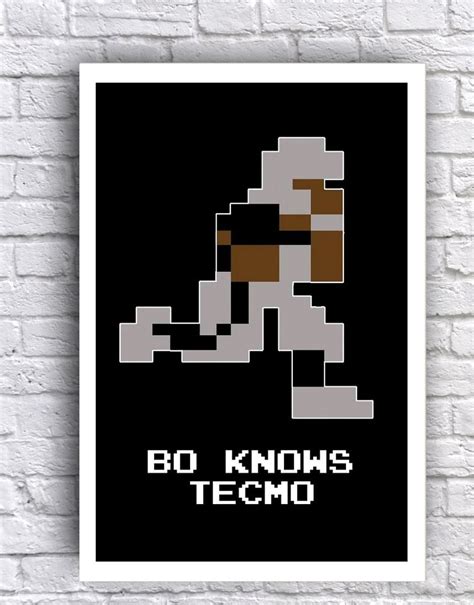 Bo Jackson Bo Knows Tecmo Bowl NES Poster sold by Undefined Irma | SKU ...