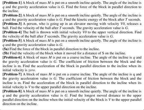 Examples of Mechanical Problems. | Download Scientific Diagram