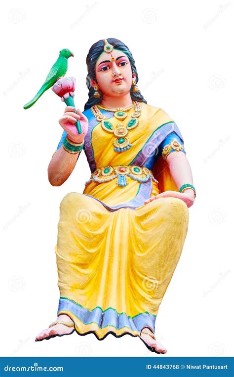 Hindu God Statues at a Hindu Temple in Isolated Stock Photo - Image of ...