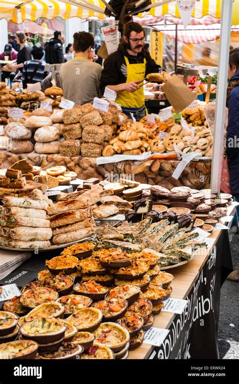 Food Stall, Portobello Road Market, London, United Kingdom Stock Photo - Alamy