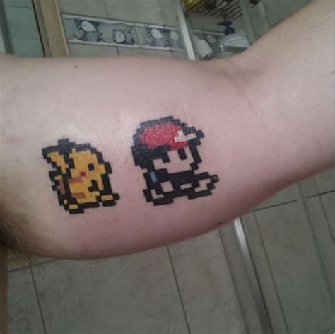 8 bit Pokemon Tattoo