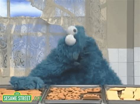 Cookie Monster Eating Animated Gif