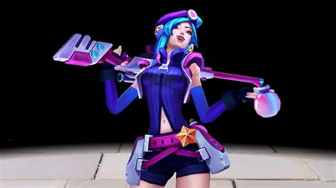 Arcade Caitlyn Skin - Detailed Spotlight - YouTube