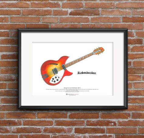 George Harrison's 1964 Rickenbacker 360/12 by GMorganIllustration