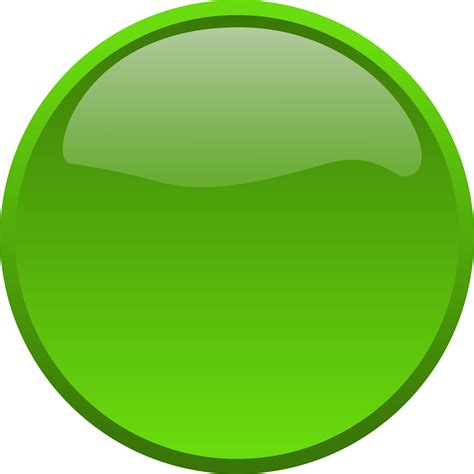 Clipart - Button Green