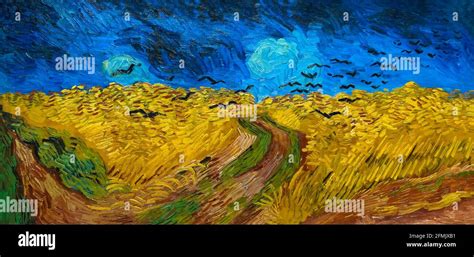 Vincent van gogh wheatfield crows hi-res stock photography and images ...