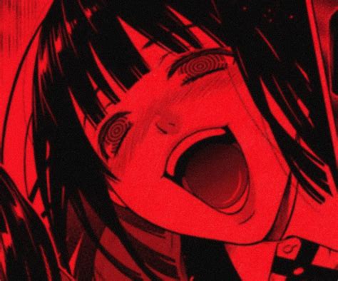 yumeko ♡︎ | Red and black wallpaper, Red icons:), Scary art